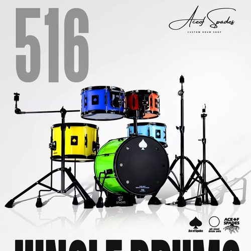 黑桃516架子鼓五彩定制