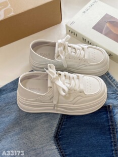 2026新款厚底增高透气小白鞋女款夏季新款女鞋小个子两穿休闲板鞋