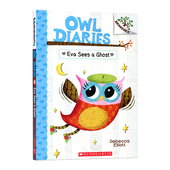 儿童英文绘本 Ghost Eva Diaries 伊娃看见鬼了 幼儿英语绘本 Sees 猫头鹰日记 Owl 原版 进口现货正版