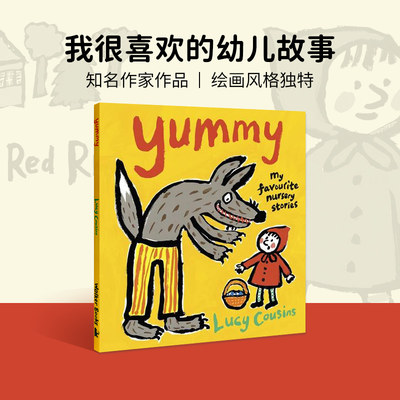 小鼠波波Maisy作者作品Lucy Cousins英文原版Yummy: My Favourite Nursery Stories 我最喜欢的幼儿故事2~8 3-7岁儿童英语启蒙绘本