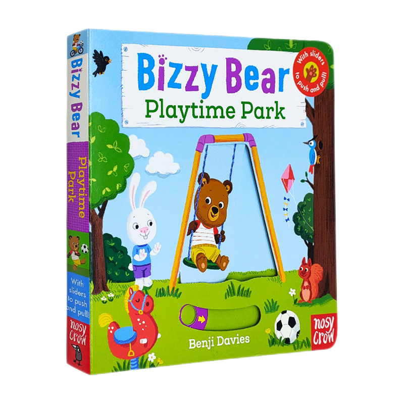 小熊很忙英文原版 Bizzy Bear系列  Playtime Park 公园欢乐日 Space Rocket 纸板机关操作书 边玩边学 儿童英语启蒙认知绘本