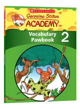 老鼠记者词汇练习册2英文原版 Geronimo Stilton Acadmey:Vocabulary Pawbook Level 2