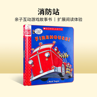 精装 消防站 Firehouse 故事书 8岁 学乐经典 英文原版