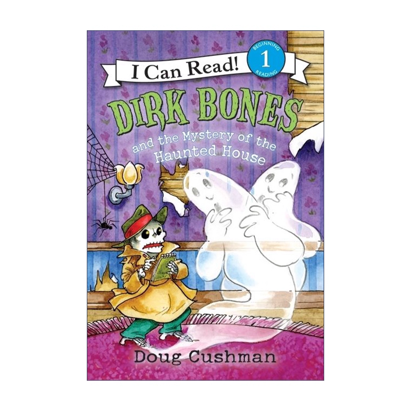 小豆豆英文童书 正版 幼儿英文进口原版绘本 Dirk Bones and the Mystery of the Hauntei can read 1分级读物1阶
