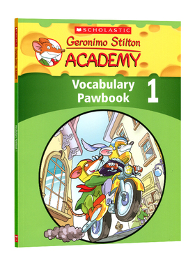 老鼠记者词汇练习册1 英文原版 Geronimo Stilton Acadmey:Vocabulary Pawbook Level 1