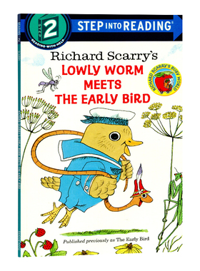卑微的虫遇见早起的鸟 兰登step into reading 2阶英文原版 Lowly Worm Meets The Early Bird