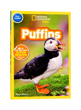 入门级 美国国家地理儿童英语分级读物 National Geographic Kids Chapter 儿童科普图书 Puffins 海雀原版漫画书英文绘本