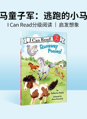 正版英文原版绘本 Pony Scouts: Runaway Ponies! 小马童子军：逃跑的小马！i can read 2幼儿童原版英语绘本书