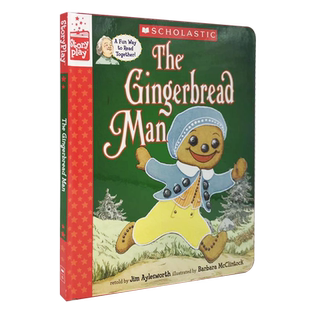 正版英文原版绘本The Gingerbread Man姜饼人 活动书 精装 4-8岁幼儿童英语原版纸板书 学前英语启蒙单词 暑假读物