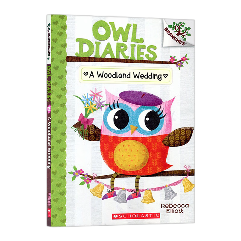 正版Owl Diaries 3:A Woodland Wedding猫头鹰日记3:森林婚礼Scholastic学乐出版大树桥梁系列 英语绘本 课外读物