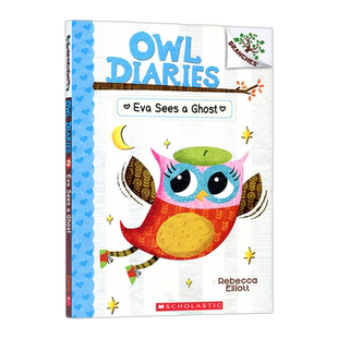 进口现货正版原版 儿童英文绘本 猫头鹰日记 2 Owl Diaries Eva Sees A Ghost 伊娃看见鬼了 幼儿英语绘本