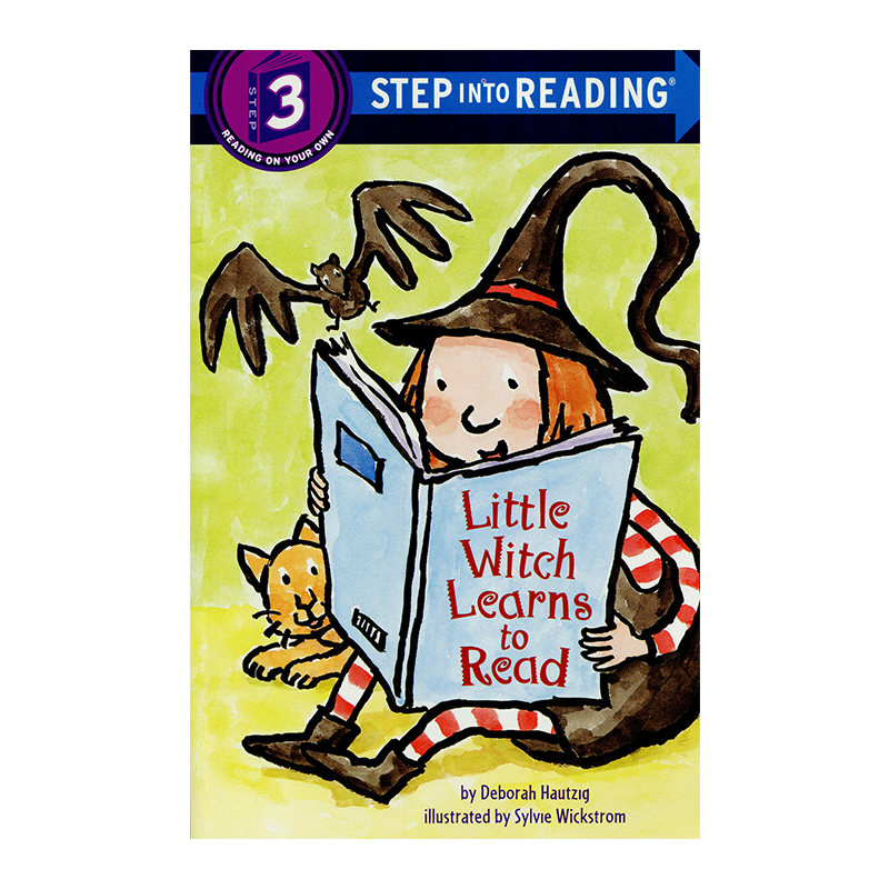 小女巫学读书英文原版 企鹅兰登英语分级绘本三阶Little Witch Learns to Read