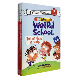 英文原版 4册疯狂学校My Weird School ICR系列 level2校园故事美国中小学推荐课外阅读物章节桥梁书英语i can read 2阶分级读物