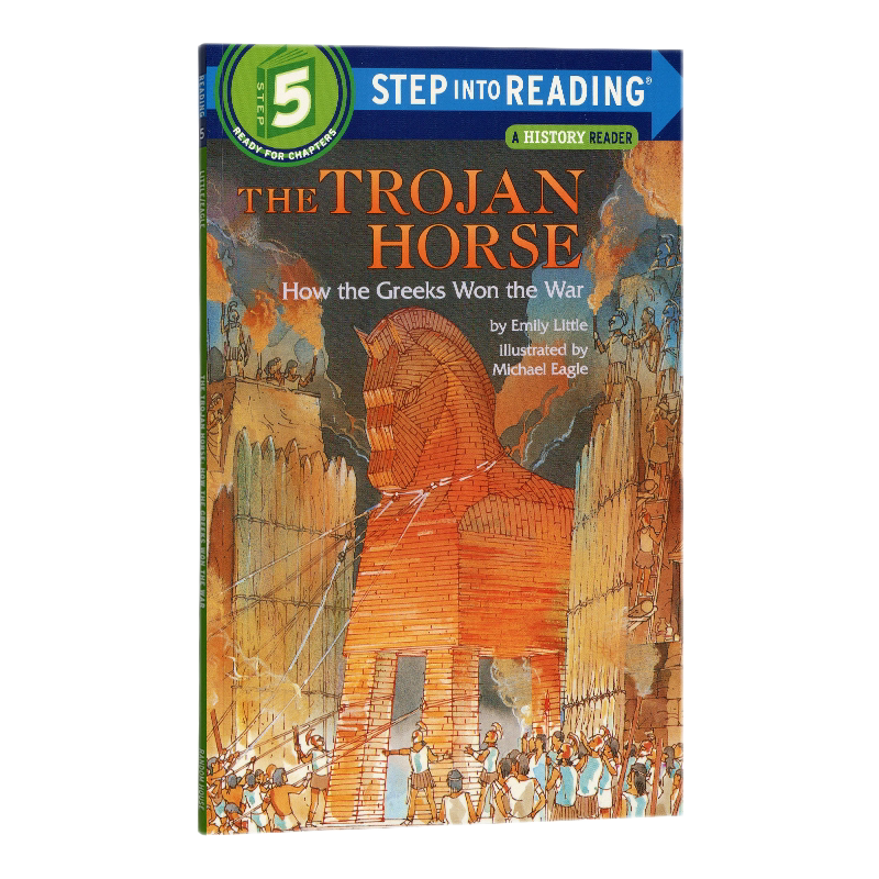 木马计英文章节小说  企鹅兰登step into reading 5阶英文原版 The Trojan Horse原版漫画书英文绘本