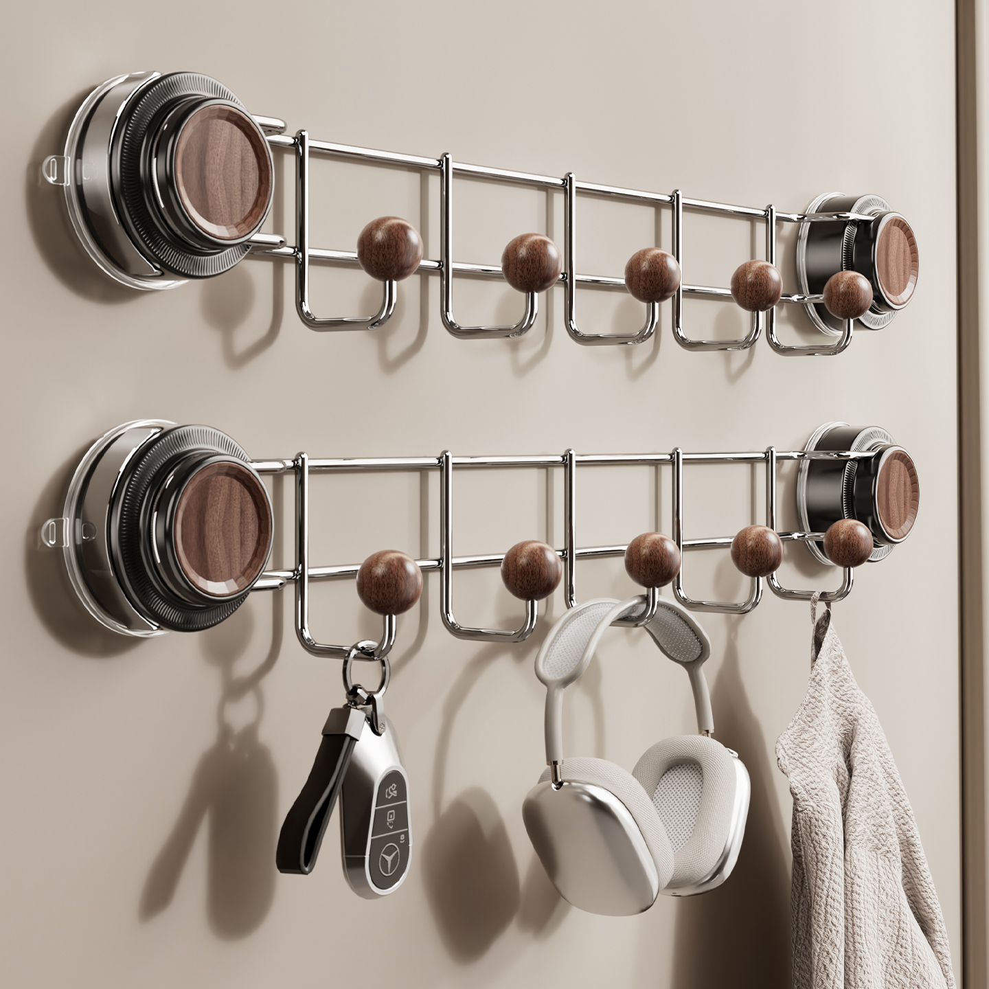 免打孔吸盘门后挂钩入户门挂衣钩