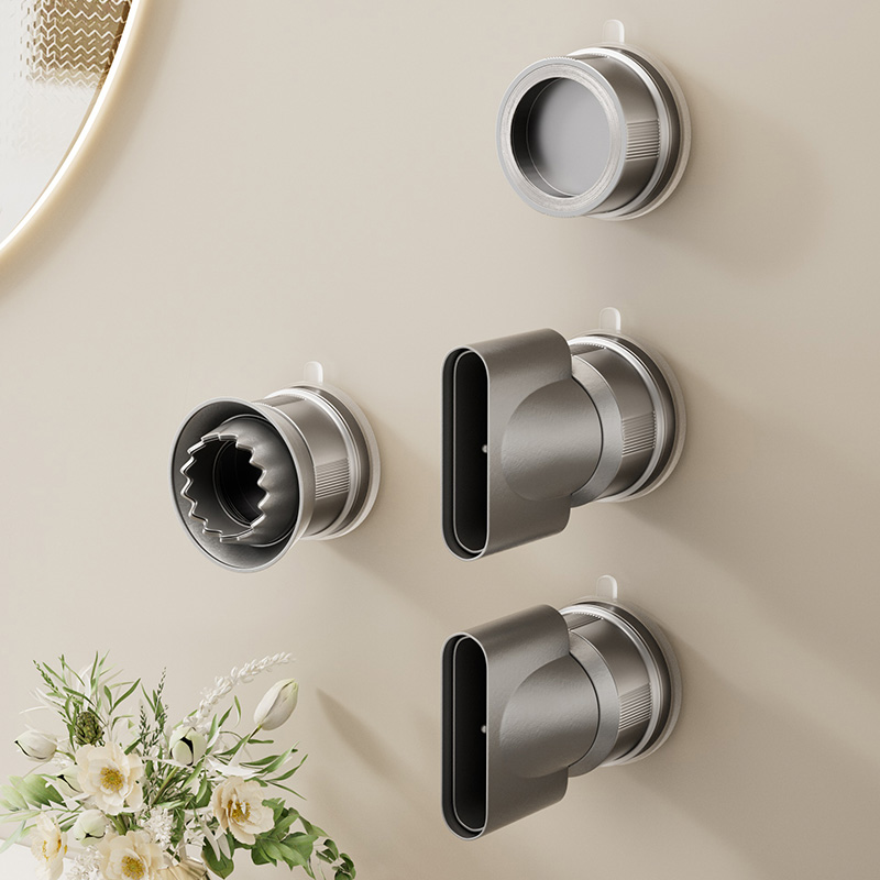 免打孔吸盘磁吸风嘴架吹风机支架