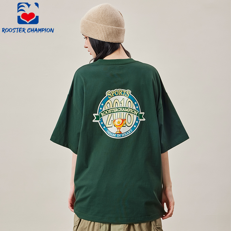 公鸡冠军2025新款短袖T恤