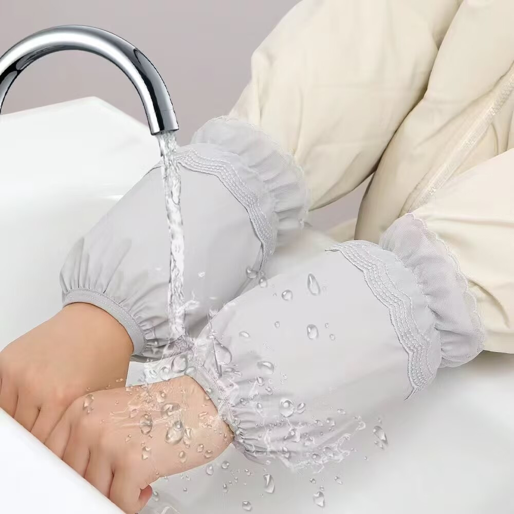 秋冬女短款蕾丝防水耐脏袖套