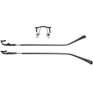 无框钻石切边眼镜腿配件一对通用男女防单孔支架托过敏眼睛脚更换