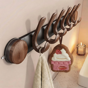 吸盘挂钩门后挂衣架免打孔墙上壁挂卧室入户门衣帽钩收纳置物架子