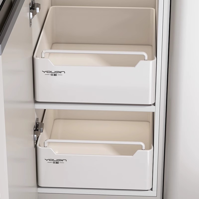 【新品】升级加高橱柜抽拉置物架