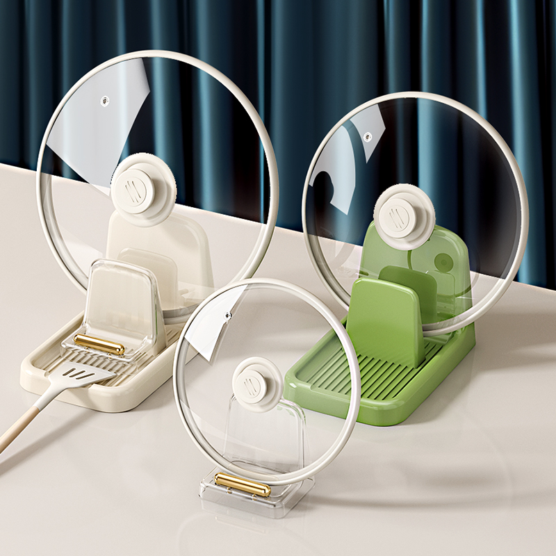 锅盖架厨房多功能台面收纳置物架子2025新款可放锅铲锅盖放置神器