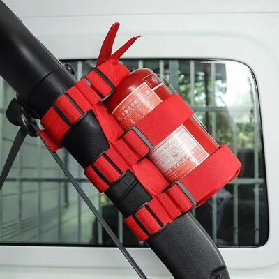 jeep牧马人坦克车载灭火器绑带固定带自行车水壶架音箱可调节吊带