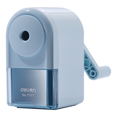 得力手摇式卷笔刀小学生多功能铅笔削笔器开学必备削笔机可爱幼儿园耐用小型儿童手动削笔器简约高颜值转笔刀