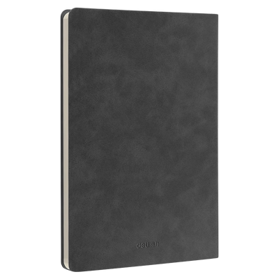 得力羊巴皮可定制笔记本子简约