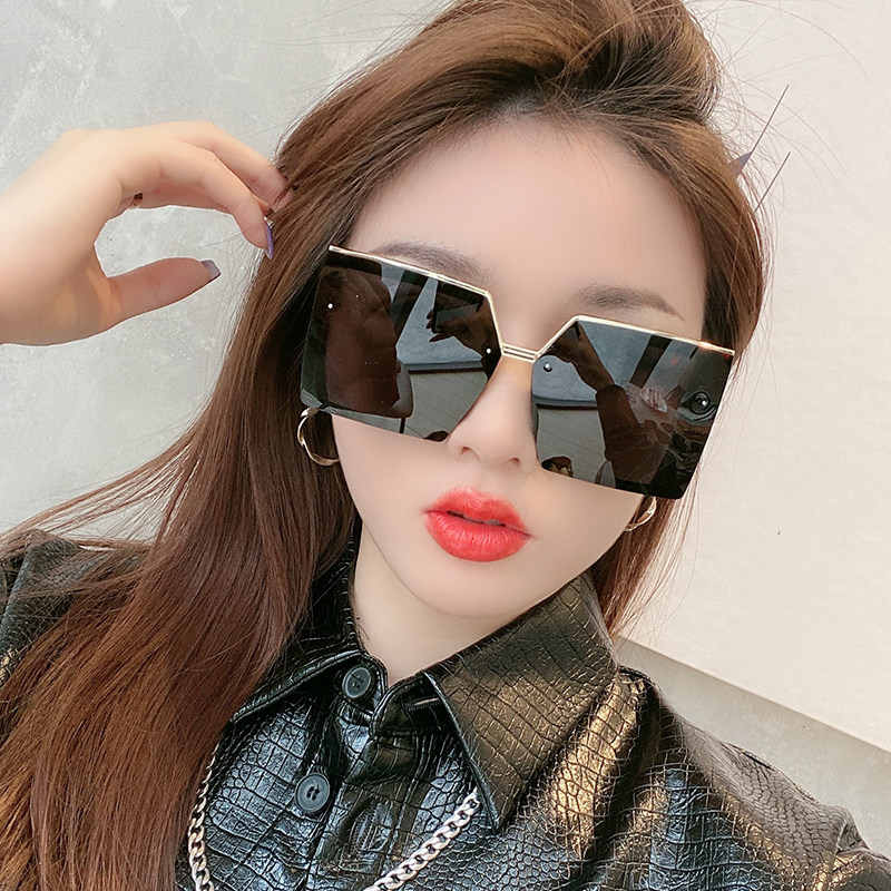 大框时尚偏光墨镜女款高级感2026新款大脸显瘦太阳镜防紫外线眼镜