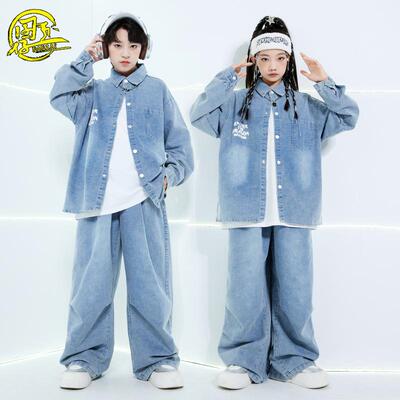 儿童街舞酷帅牛仔嘻哈表演服