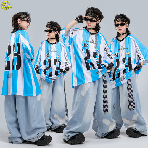街舞服装儿童hiphop舞蹈演出服