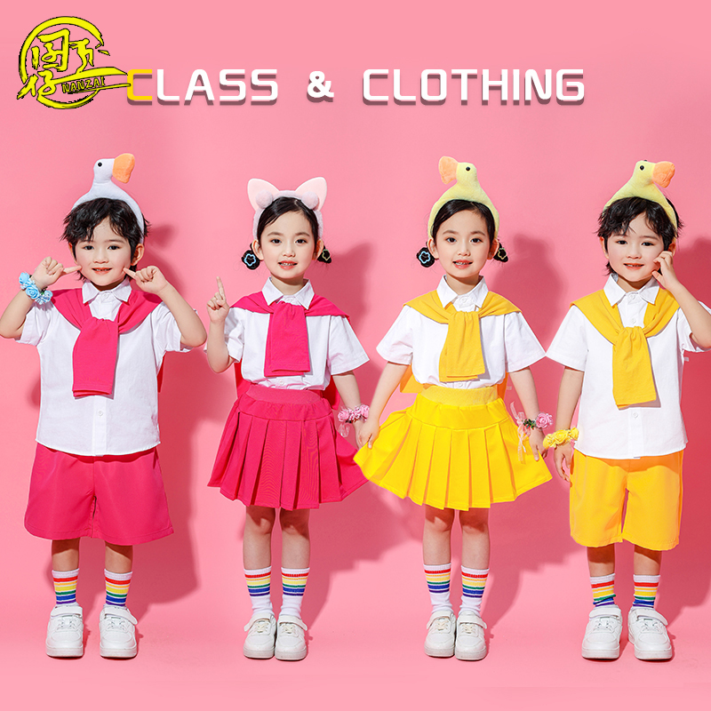 六一儿童学院风舞蹈演出服小学生合唱团体服幼儿园毕业照摄影班服