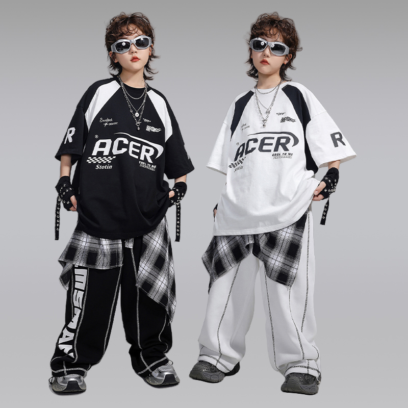 街舞儿童潮服套装嘻哈演出服