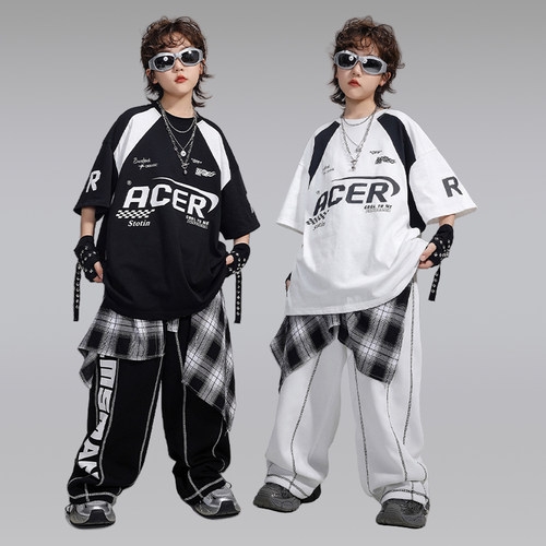街舞儿童潮服套装嘻哈演出服