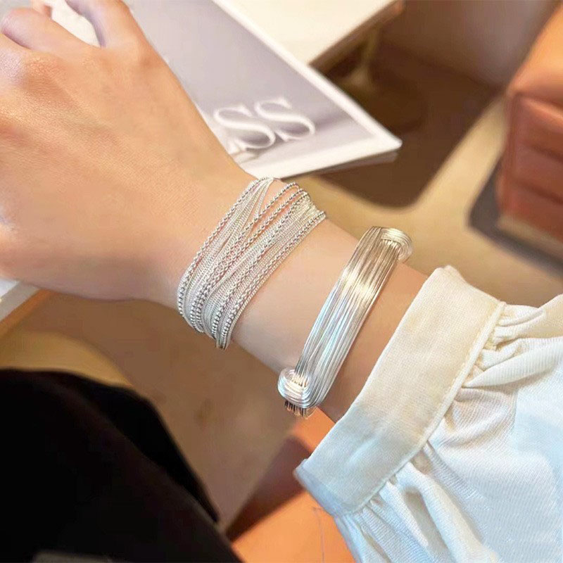 古罗珠宝女士925银千丝