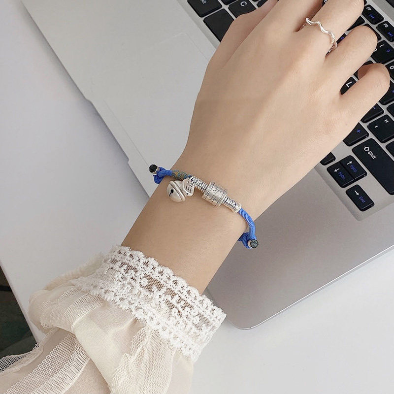 古罗珠宝S925银护身符手链女小众设计感国风招财手绳女款手饰