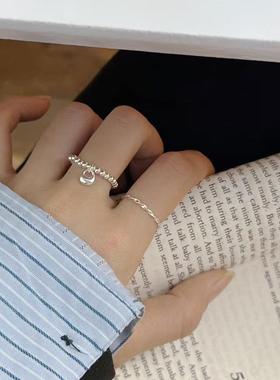 通体蝴蝶戒指女小众设计感