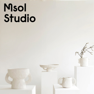 Msol目所 Serax花器 艺术纯白纸质摆件花瓶 北欧简约居家装饰