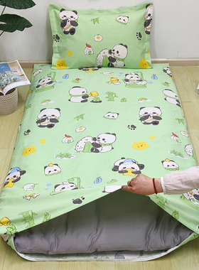 老粗布床垫保护罩学生宿舍单人褥子套90×200四季190床笠床罩定制