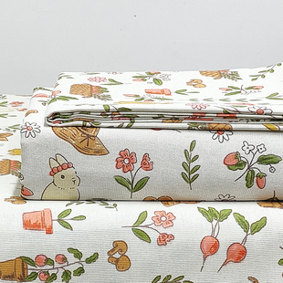 加厚老粗布床单单件四季 宿舍单人三件套非全棉纯棉榻榻米炕单被单