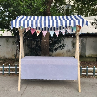 网红市集架实木活动棚架移动集市摊位售货车促销花车折叠夜市摆摊