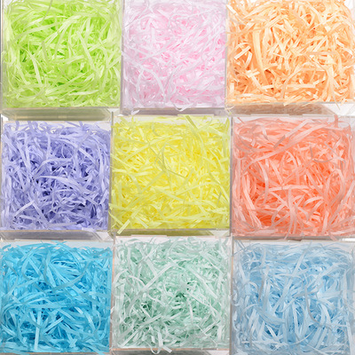 拉菲草原色纸化妆品填充麻丝diy