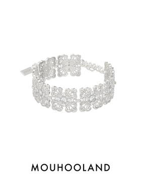 Mouhooland/暮后之地蕾丝十字花手链情侣款手环小众原创设计首饰