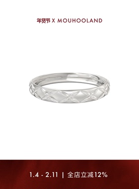 Mouhooland/暮后之地麦穗系列四叶麦穗细戒原创设计食指戒指环