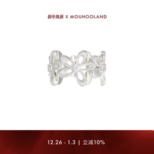 暮后之地蕾丝小花戒指情侣款 Mouhooland 食指戒指环 双旦礼物