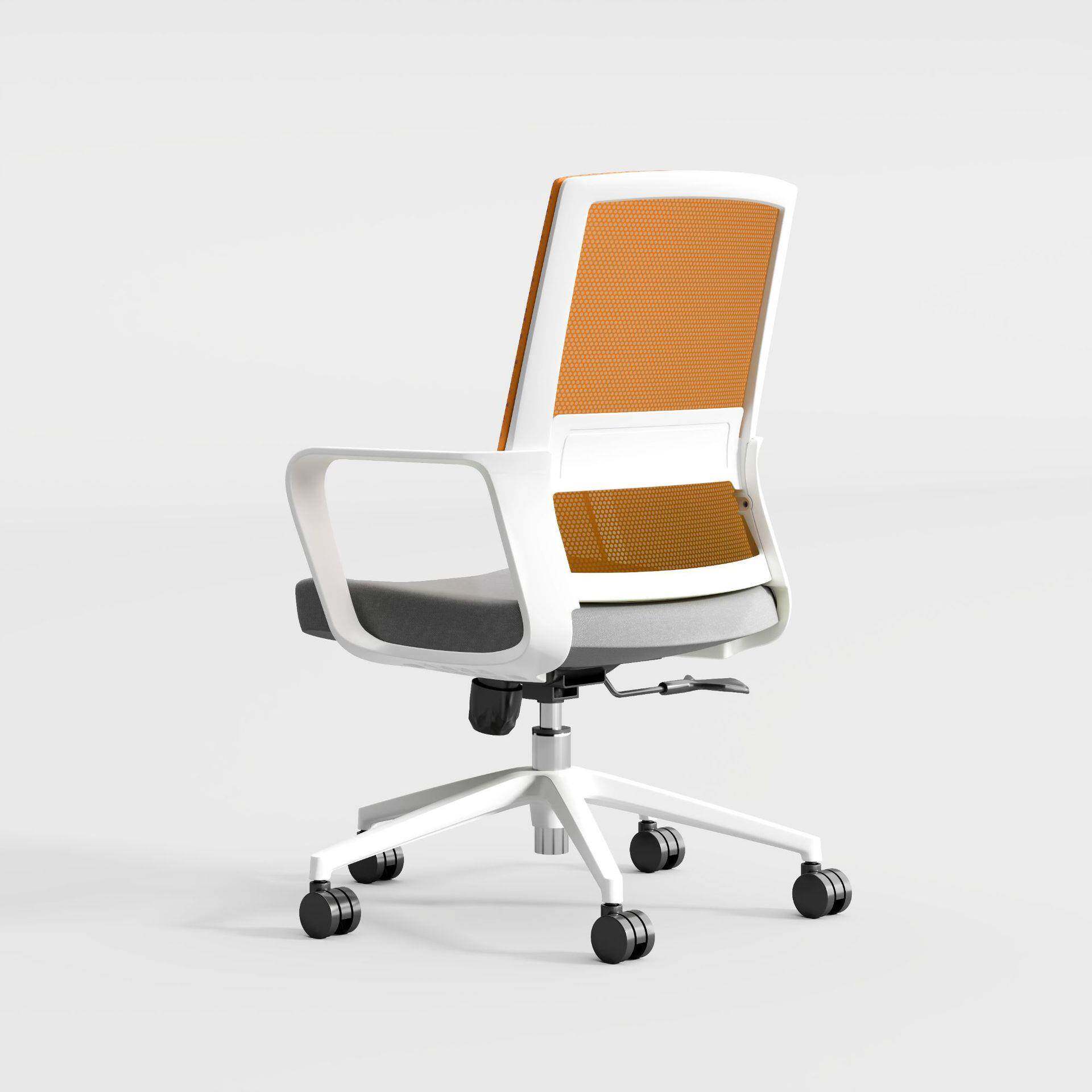 办公椅子员工椅舒适型久坐电脑椅人体工学会议椅时尚转椅弓字椅