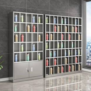 不锈钢水杯柜工厂车间员工水杯存放柜茶水间水杯收纳架茶杯储存柜