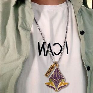 动漫周边EVA同款项链男女新世纪福音战士钥匙扣零号机初号机挂件