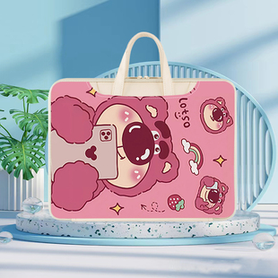 适用ipadair5收纳包pro11第四代防摔手提包air13英寸平板电脑包a2588外出便携通勤包12寸可装键盘配件收纳袋